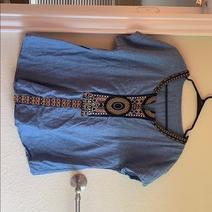 Chambray top